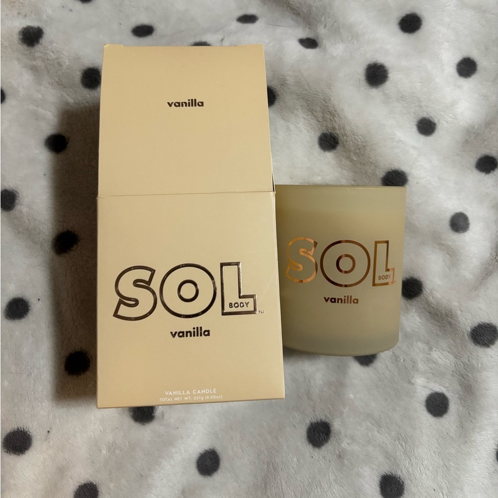 Colourpop sol body vanilla candle